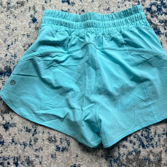 Lululemon 3” track that shorts cyan blue - Picture 3 of 4